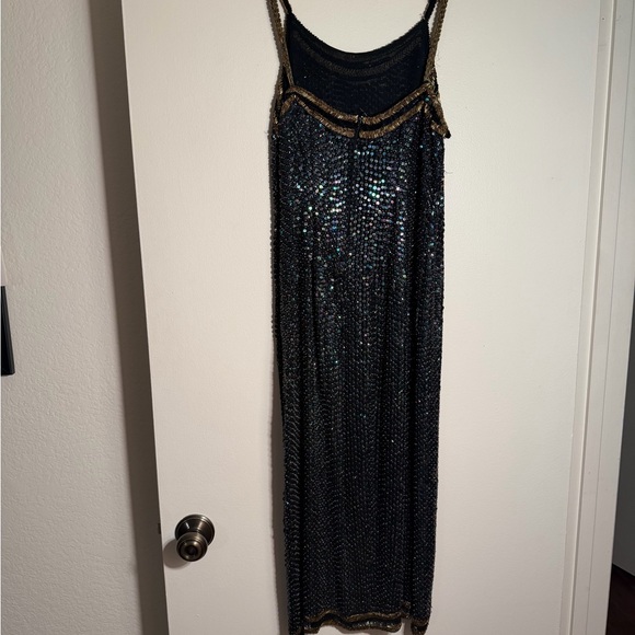 Black and Gold Sequin Dress - Picture 2 of 2